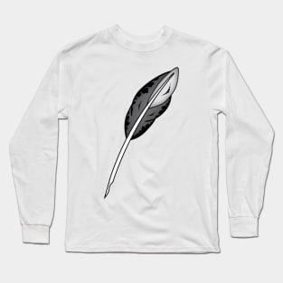 Feather symbol - Masonic symbol of Assistant Secretary for Blue Lodge Freemasonry Long Sleeve T-Shirt